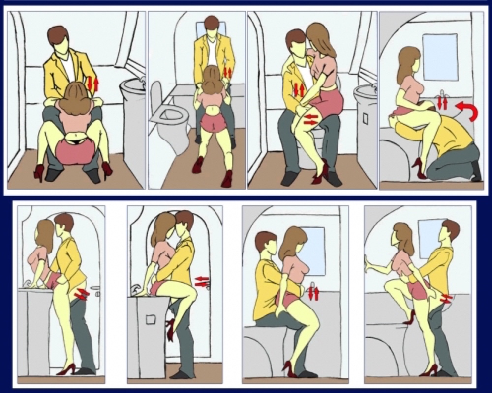 Как правильно занимаются сексом в самолете